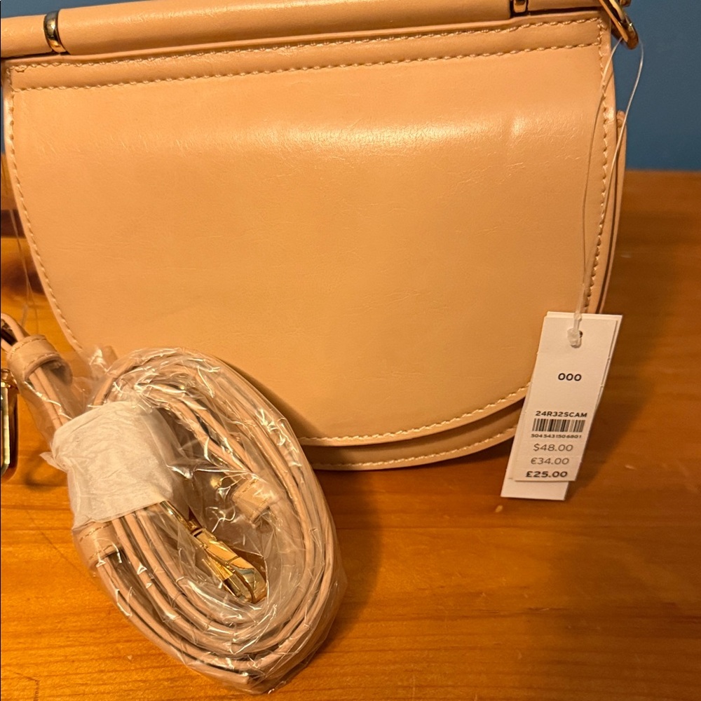 Topshop Cream Crossbody Bag/NWT
